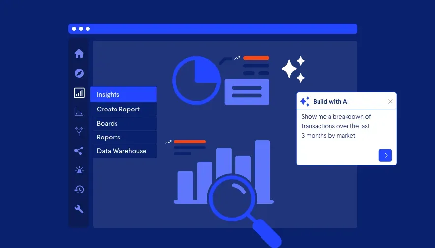Ravelin Insights AI report builder illustration