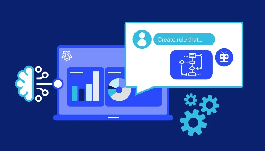 Ravelin AI fraud rule generator illustration